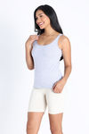 Zivame Knit Cotton Camisole - Grey Melange — thumbnail 2